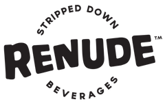 Logo of RENUDE Beverages with a white background