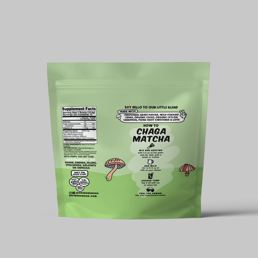 Chaga Matcha 15-Serving Bag